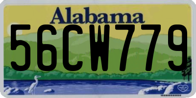 AL license plate 56CW779