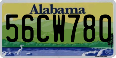 AL license plate 56CW780
