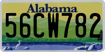 AL license plate 56CW782