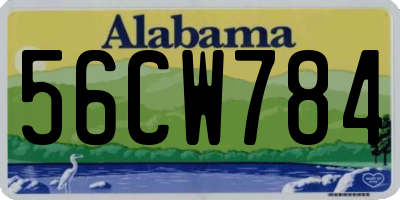 AL license plate 56CW784