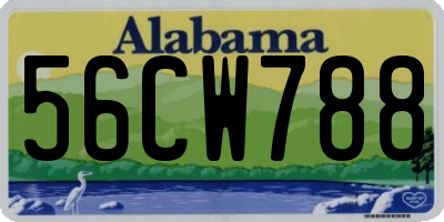AL license plate 56CW788