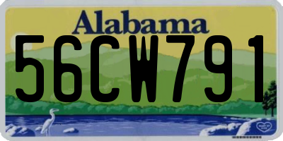 AL license plate 56CW791