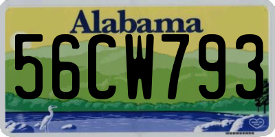 AL license plate 56CW793