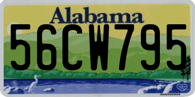 AL license plate 56CW795