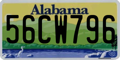 AL license plate 56CW796