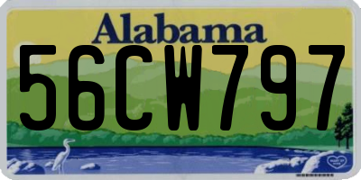 AL license plate 56CW797