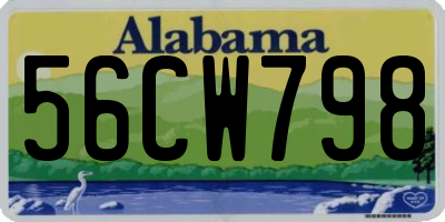 AL license plate 56CW798