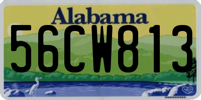 AL license plate 56CW813
