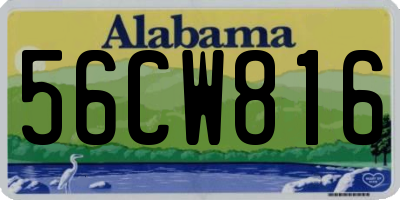 AL license plate 56CW816