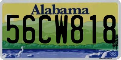 AL license plate 56CW818