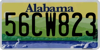 AL license plate 56CW823