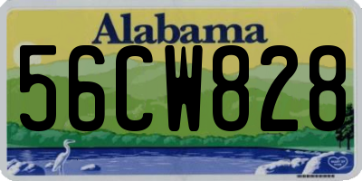 AL license plate 56CW828