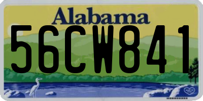 AL license plate 56CW841
