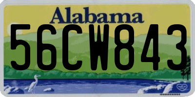 AL license plate 56CW843