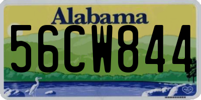 AL license plate 56CW844