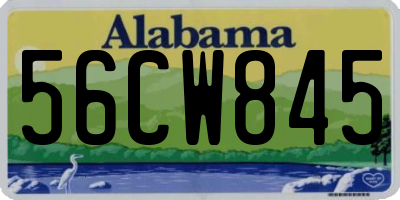 AL license plate 56CW845