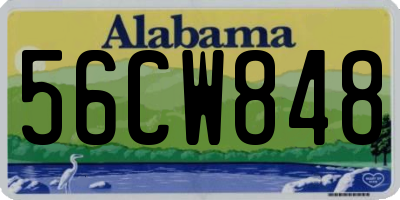 AL license plate 56CW848