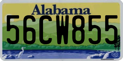 AL license plate 56CW855