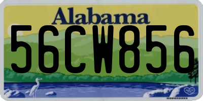 AL license plate 56CW856