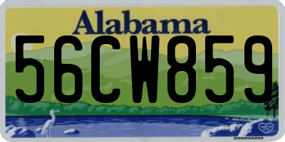 AL license plate 56CW859