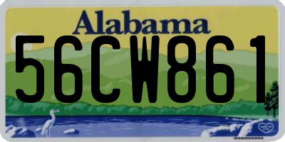 AL license plate 56CW861