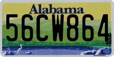 AL license plate 56CW864