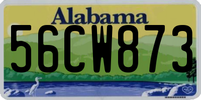 AL license plate 56CW873