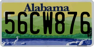 AL license plate 56CW876