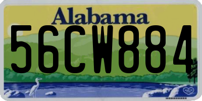 AL license plate 56CW884