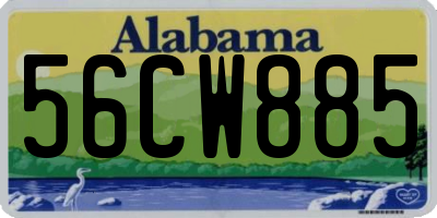 AL license plate 56CW885