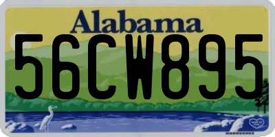 AL license plate 56CW895