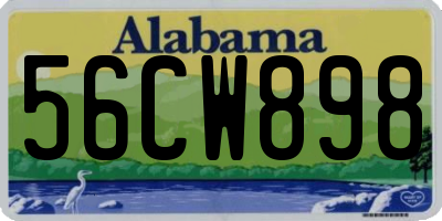 AL license plate 56CW898