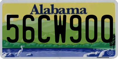 AL license plate 56CW900