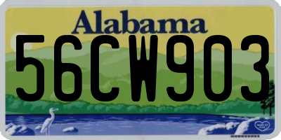 AL license plate 56CW903