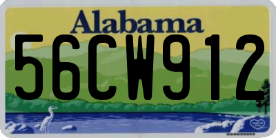 AL license plate 56CW912