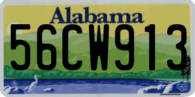 AL license plate 56CW913