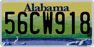AL license plate 56CW918