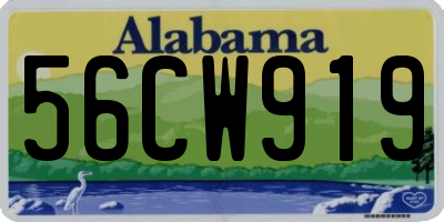 AL license plate 56CW919