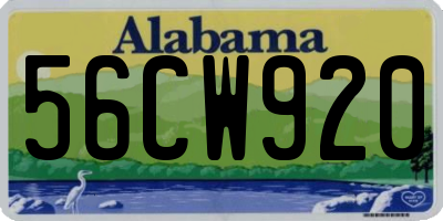 AL license plate 56CW920