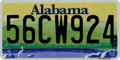 AL license plate 56CW924