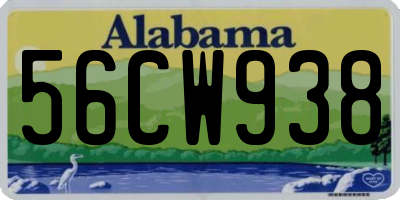 AL license plate 56CW938