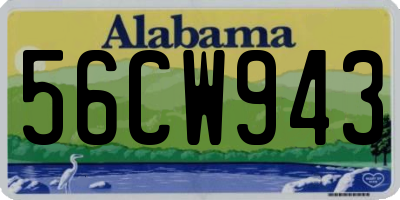 AL license plate 56CW943