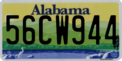 AL license plate 56CW944