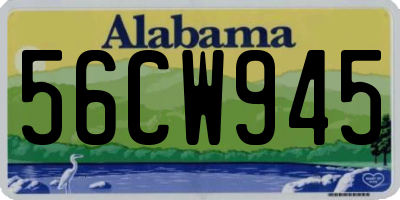 AL license plate 56CW945