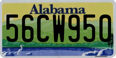 AL license plate 56CW950