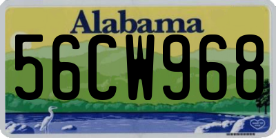 AL license plate 56CW968