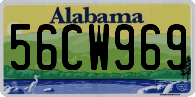 AL license plate 56CW969