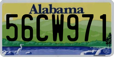 AL license plate 56CW971