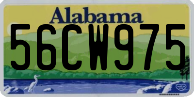 AL license plate 56CW975