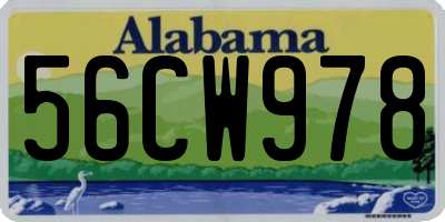 AL license plate 56CW978